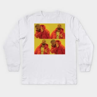 Drake Meme Kids Long Sleeve T-Shirt